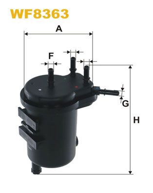 WIX FILTERS Топливный фильтр WF8363